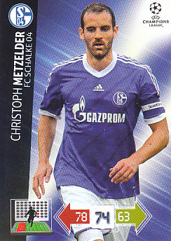 Christoph Metzelder Schalke 04 2012/13 Panini Adrenalyn XL CL #237